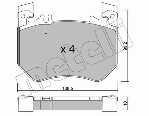 METELLI KLOCKI HAMULCOWE 22-1311-0 