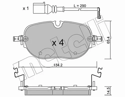 METELLI KLOCKI HAMULCOWE 22-1318-0 