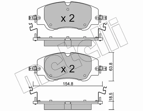 METELLI KLOCKI HAMULCOWE 22-1350-0 