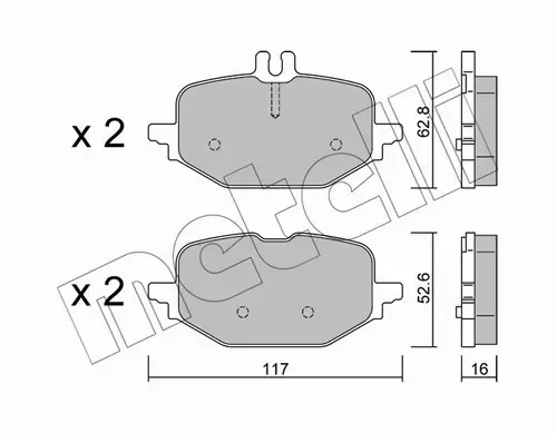 METELLI KLOCKI HAMULCOWE 22-1359-0 