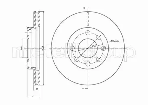 METELLI TARCZA HAMULCOWA 23-0096 