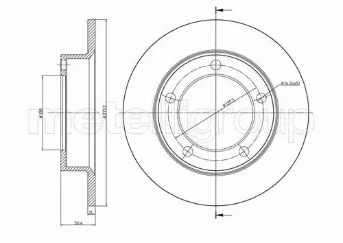 METELLI TARCZA HAMULCOWA 23-0206 