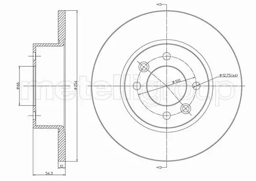 METELLI TARCZA HAMULCOWA 23-0218 