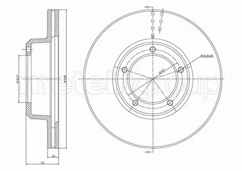 METELLI TARCZA HAMULCOWA 23-0237 