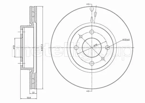 METELLI TARCZA HAMULCOWA 23-0240 