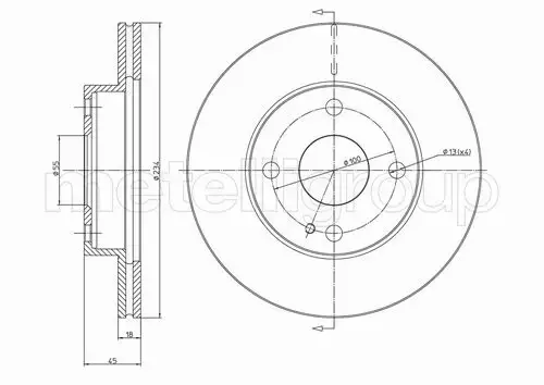 METELLI TARCZA HAMULCOWA 23-0276 