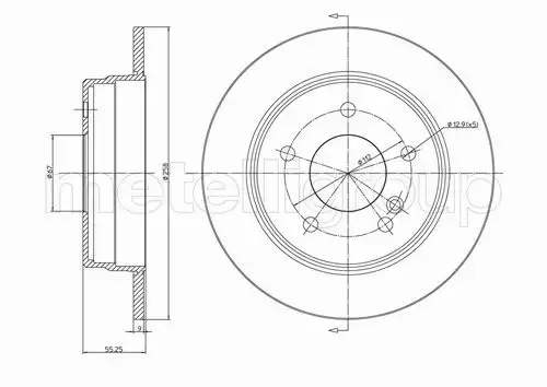 METELLI TARCZA HAMULCOWA 23-0315C 