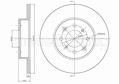 METELLI TARCZA HAMULCOWA 23-0430 