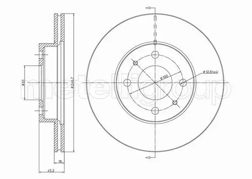 METELLI TARCZA HAMULCOWA 23-0456 