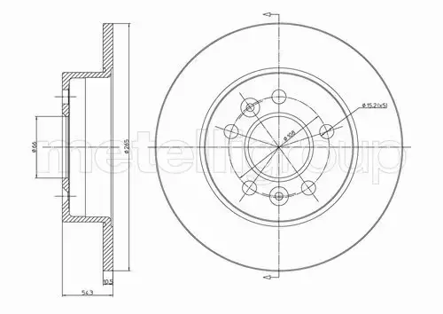 METELLI TARCZA HAMULCOWA 23-0482C 