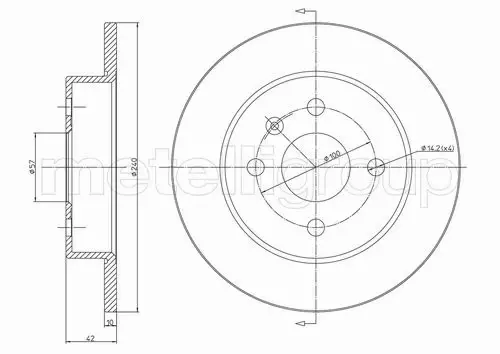 METELLI TARCZA HAMULCOWA 23-0488C 