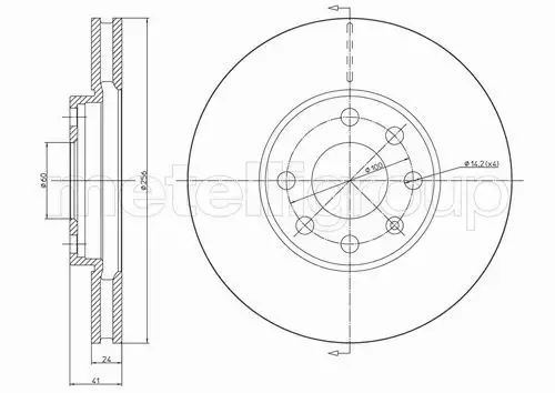 METELLI TARCZA HAMULCOWA 23-0490C 