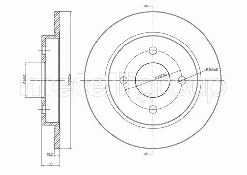 METELLI TARCZA HAMULCOWA 23-0542C 