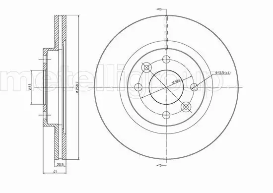 METELLI TARCZE+KLOCKI P RENAULT MEGANE I 259MM 