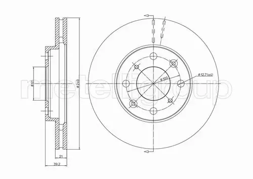 METELLI TARCZA HAMULCOWA 23-0573 