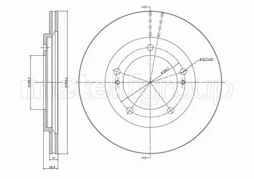 METELLI TARCZA HAMULCOWA 23-0589 