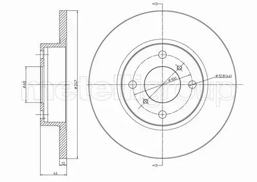 METELLI TARCZA HAMULCOWA 23-0603 