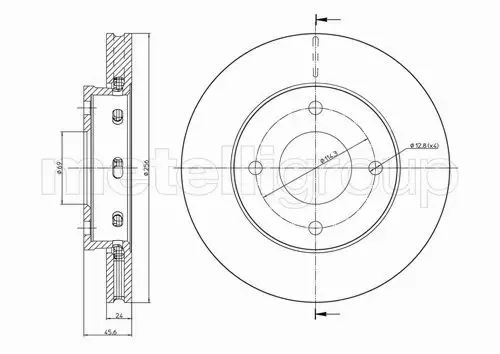 METELLI TARCZA HAMULCOWA 23-0623C 