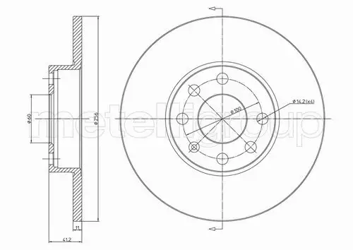 METELLI TARCZA HAMULCOWA 23-0627 