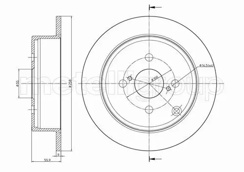 METELLI TARCZA HAMULCOWA 23-0634C 