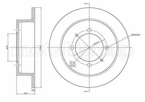 METELLI TARCZA HAMULCOWA 23-0651 