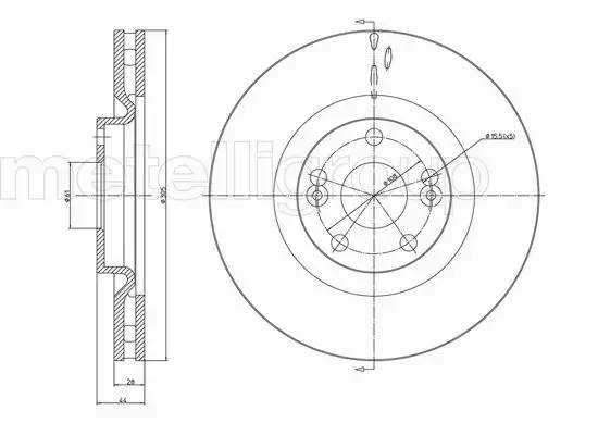 METELLI TARCZA HAMULCOWA 23-0678 