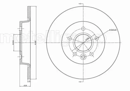 METELLI TARCZA HAMULCOWA 23-0686C 