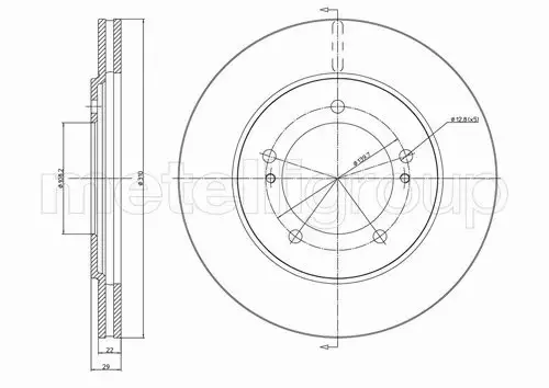 METELLI TARCZA HAMULCOWA 23-0697 