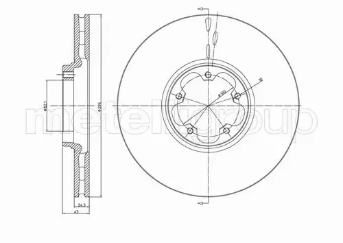 METELLI TARCZA HAMULCOWA 23-0702 