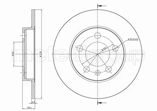 METELLI TARCZA HAMULCOWA 23-0742C 