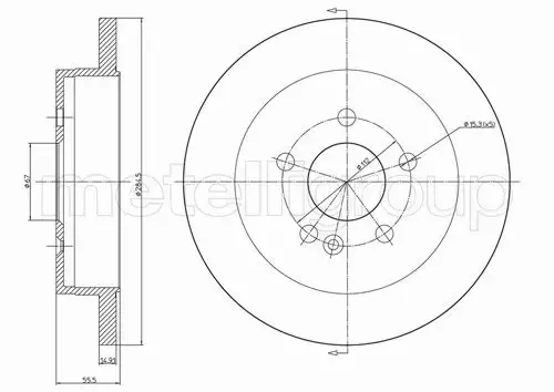 METELLI TARCZA HAMULCOWA 23-0769C 