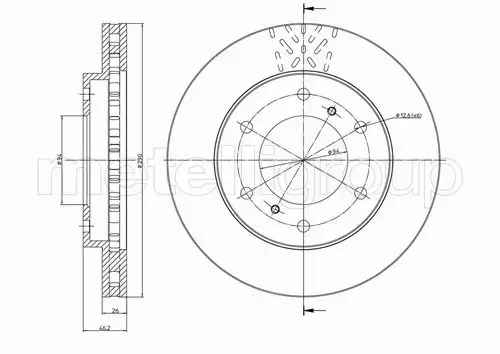 METELLI TARCZA HAMULCOWA 23-0777C 