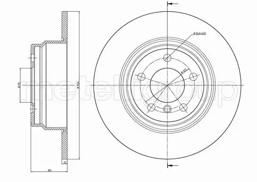 METELLI TARCZA HAMULCOWA 23-0782C 