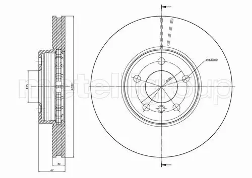 METELLI TARCZA HAMULCOWA 23-0784C 