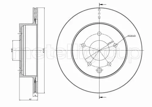 METELLI TARCZE+KLOCKI T NISSAN X-TRAIL T31 292MM 