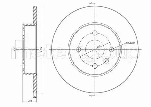 METELLI TARCZA HAMULCOWA 23-0799C 