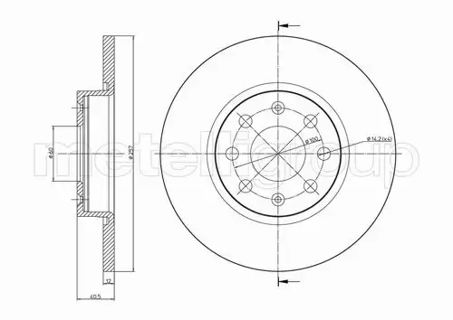 METELLI TARCZA HAMULCOWA 23-0858C 