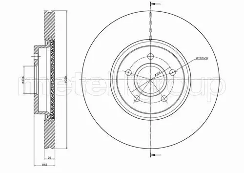 METELLI TARCZA HAMULCOWA 23-0892C 