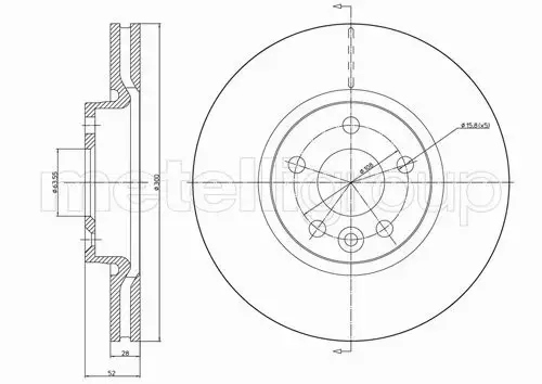 METELLI TARCZA HAMULCOWA 23-0896C 