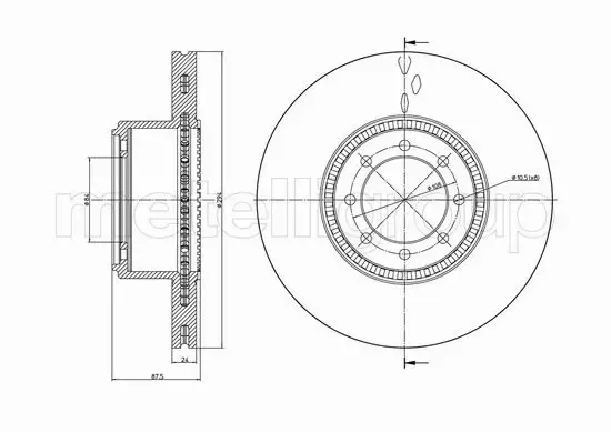 METELLI TARCZA HAMULCOWA 23-0994C 