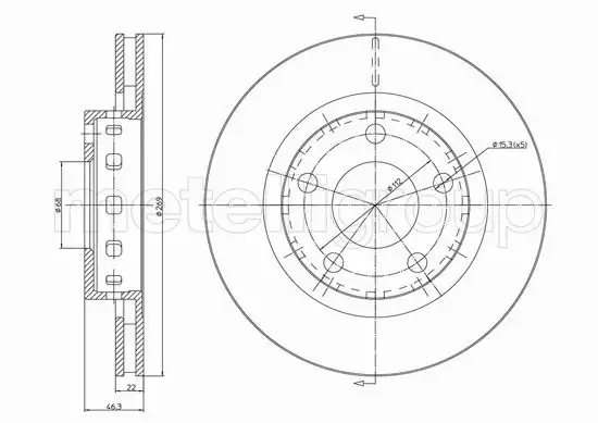 METELLI TARCZA HAMULCOWA 23-1123C 