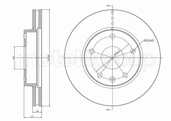 METELLI TARCZA HAMULCOWA 23-1137 