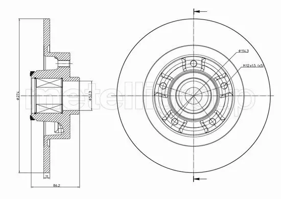 METELLI TARCZA HAMULCOWA 23-1232 