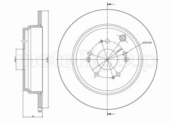 METELLI TARCZA HAMULCOWA 23-1276C 