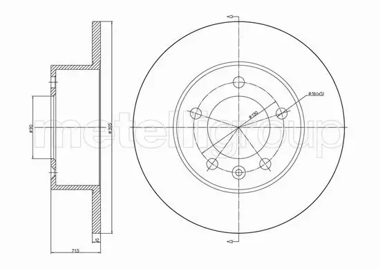 METELLI TARCZA HAMULCOWA 23-1287C 