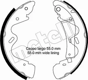 METELLI SZCZĘKI HAMULCOWE 53-0291 