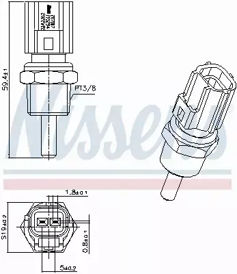 NISSENS CZUJNIK TEMPERATURY 207007 