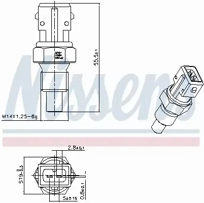 NISSENS CZUJNIK TEMPERATURY 207014 