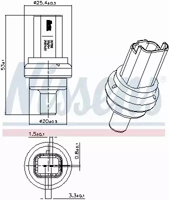 NISSENS CZUJNIK TEMPERATURY 207021 