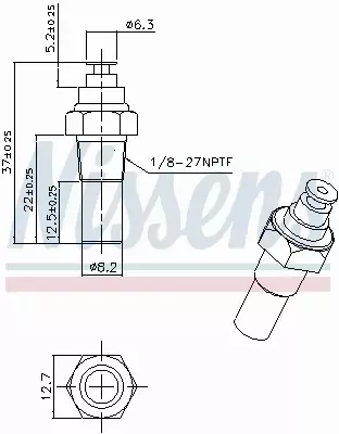 NISSENS CZUJNIK TEMPERATURY 207036 